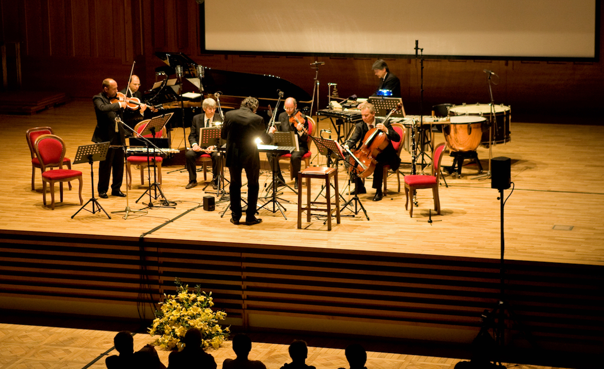 MORTON FELDMAN, THE VIOLA IN MY LIFE I (1970), MARIO PALADIN E L'EX NOVO ENSEMBLE DIRETTI DA ALBERTO CAPRIOLI, DOBBIACO, GUSTAV MAHLER MUSIKWOCHEN, CONCERTO-CONFERENZA MULTIMEDIALE DEL 16 LUGLIO 2008, PHOTO MAX VERDOES