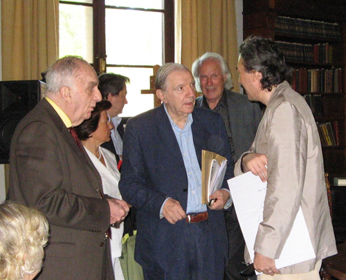 MARIO BORTOLOTTO, MARIO MESSINIS, GIAN PAOLO MINARDI AND ALBERTO CAPRIOLI - SERMONETA, GIARDINI DI NINFA, JUNE 2007