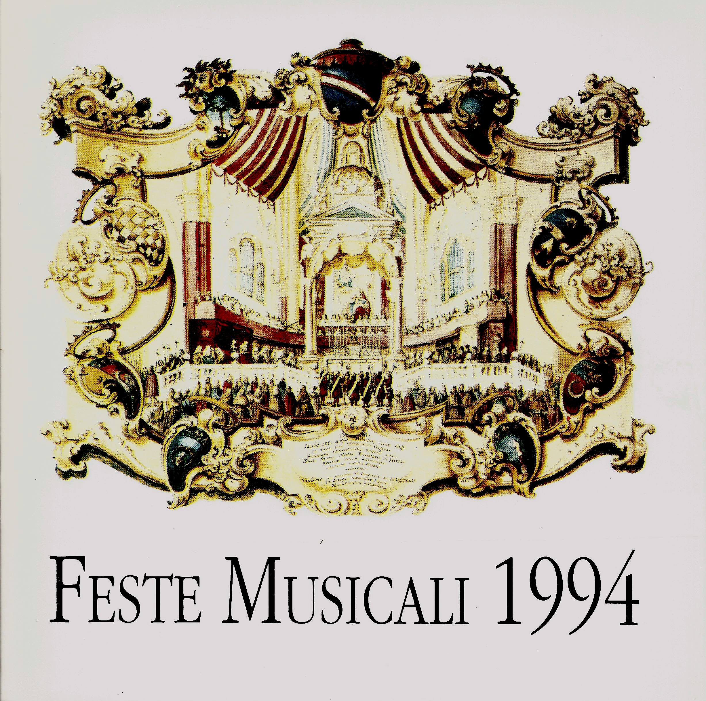 BOLOGNA, FESTE MUSICALI 1994. ALBERTO CAPRIOLI, DITTICO BACIATO